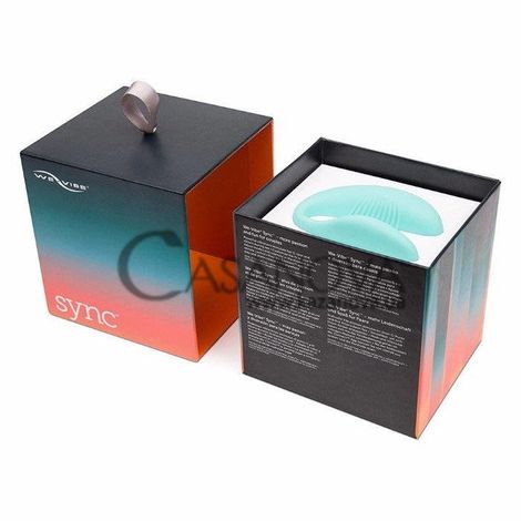 Основное фото Вибратор для двоих We-Vibe Sync бирюзовый 7,5 см