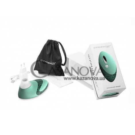 Основне фото Вакуумний стимулятор для клітора Womanizer W500 Pro м'ятний 12 см