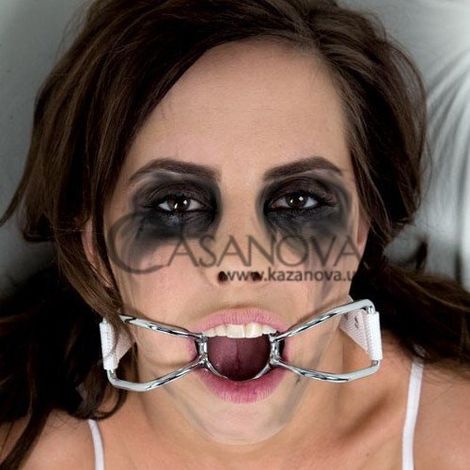 Основне фото Фіксатор для рота Asylum Patient Mouth Restraint with Metal Bit білий