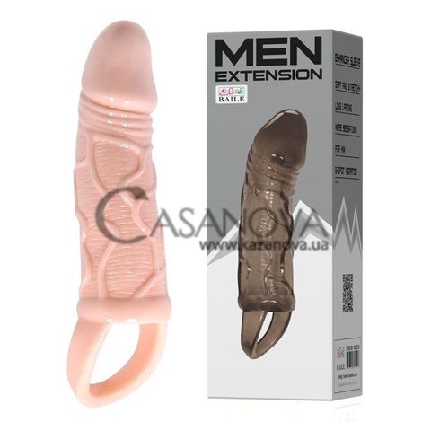 Основное фото Насадка на пенис Men Extension BI-0271 телесная 13,5 см