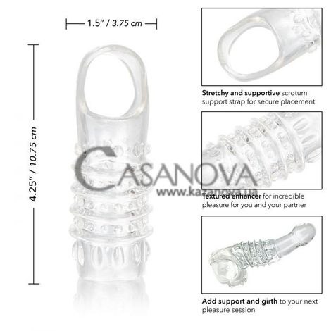 Основное фото Насадка на пенис Stimulation Enhancer прозрачная 10,7 см