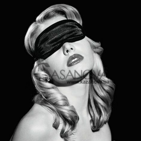 Основное фото Маска на глаза Sportsheets Sex And Mischief Satin Black Blindfold чёрная