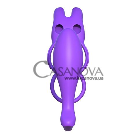 Основное фото Двойное кольцо с анальным стимулятором Fantasy C-Ringz Ass-Gasm Vibrating Rabbit фиолетовое