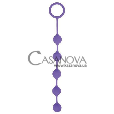 Основное фото Анальная цепочка Sweet Toys Soft Silicone ST-40181-5 фиолетовая 35,5 см
