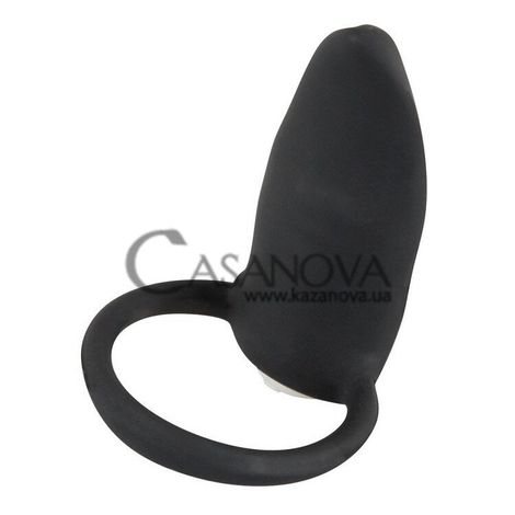 Основное фото Вибронасадка на палец Black Velvets Vibrating Ring чёрная 16,5 см
