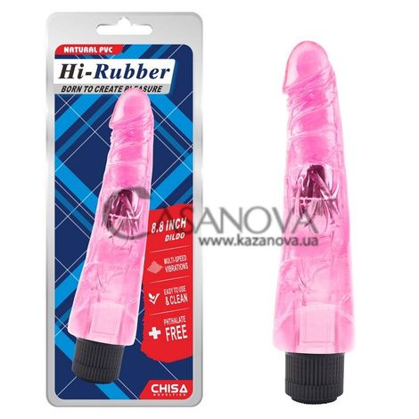 Основне фото Вібратор Hi-Rubber Born To Create Pleasure 8.8 Inch рожевий 23 см