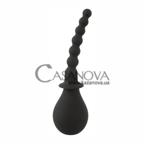 Основное фото Анальный душ Black Velvets Douche With 4 Attachments чёрный 18,6 см