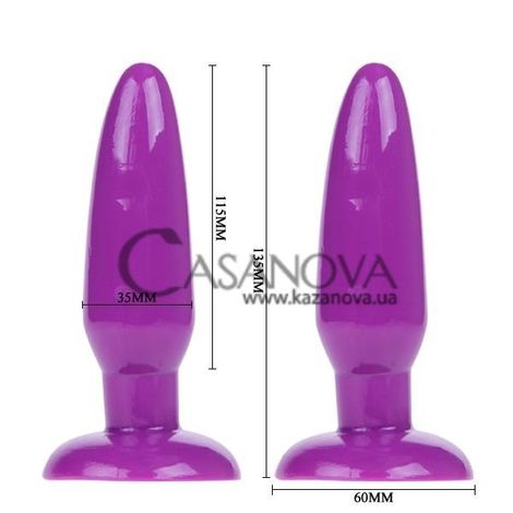 Основное фото Анальная пробка Butt Plug фиолетовая 12,5 см
