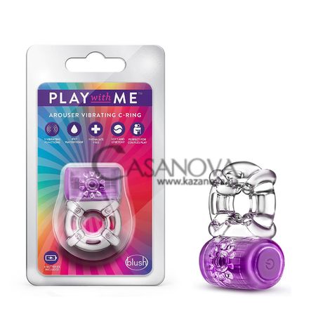 Основное фото Эрекционное виброкольцо Blush Play With Me Arouser Vibrating C-Ring фиолетовое