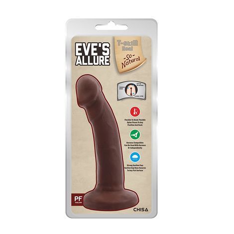Основное фото Реалистичный фаллоимитатор на присоске Chisa Novelties Eve's Allure коричневый 18,5 см