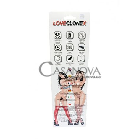 Основное фото Реалистичный вибратор Amor LovecloneX телесный 22,5 см