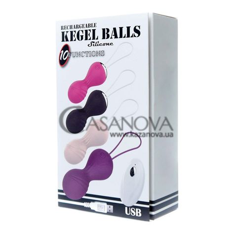 Основное фото Вагинальные шарики Boss Series Vibrating Silicone Kegel Balls розовые