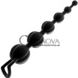 Додаткове фото Анальний ланцюжок Silicone Anal Beads чорний 18 см