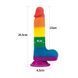 Дополнительное фото Фаллоимитатор реалистичный на присоске Lovetoy Prider Dildo 7,5" разноцветный 19,5 см