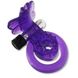 Дополнительное фото Виброкольцо Butterfly Cock&Ball Harness фиолетовое