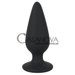Основное фото Анальная пробка Black Velvets Heavy Plug Large чёрная 10,5 см