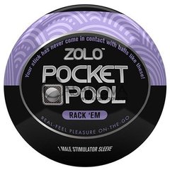 Основное фото Мастурбатор Zolo Pocket Pool Rack Em фиолетовый