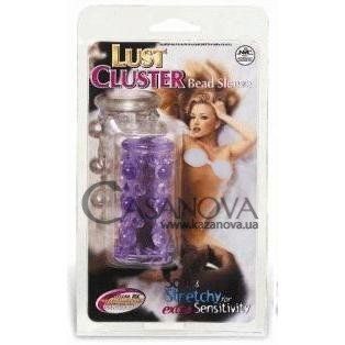 Основное фото Насадка на член Lust Cluster Bead Sleeve фиолетовая