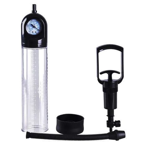 Основное фото Вакуумная помпа с манометром CANWIN Penis Pump Men Powerup P928 чёрная