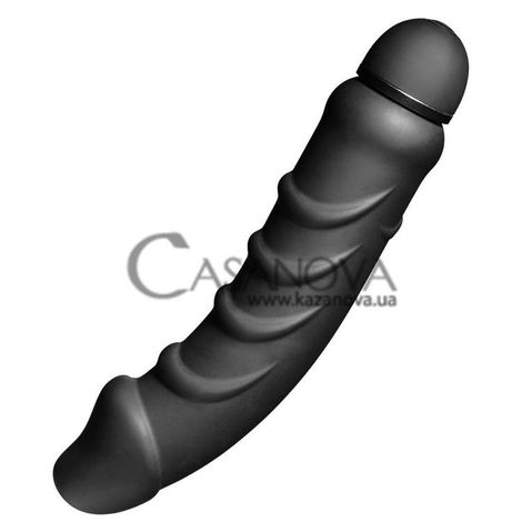 Основное фото Большой вибратор Tom of Finland 5 Speed Silicone Vibe чёрный 24,3 см