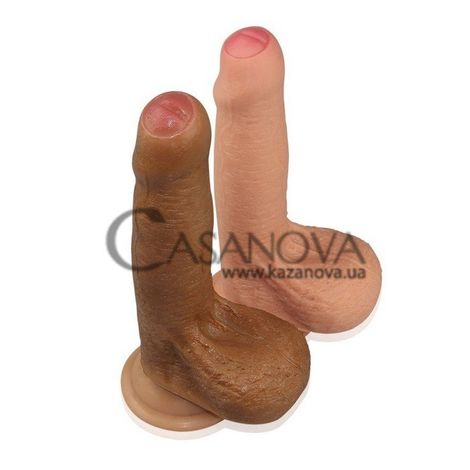 Основное фото Фаллоимитатор Lovetoy Uncircumcised Silicone Nature Cock телесный 18 см