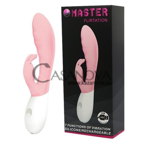 Основне фото Rabbit-вібратор Master Flirtation рожевий 20 см