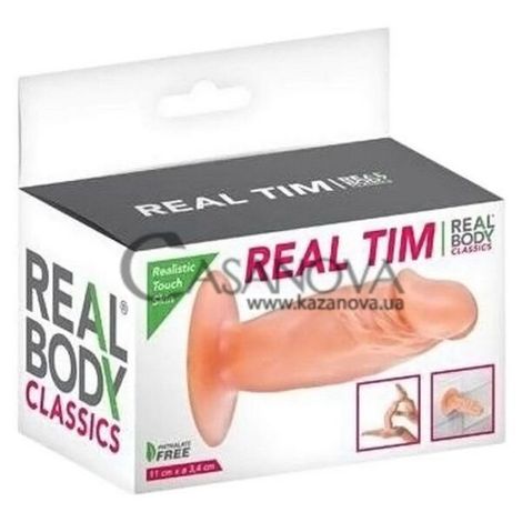 Основне фото Фалоімітатор на присосці Real Body Real Tim тілесний 11 см