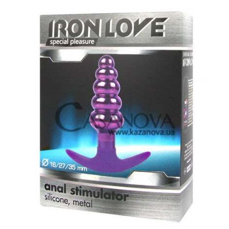 Основне фото Анальна пробка Iron Love IL-28014-VLT фіолетова 10,8 см