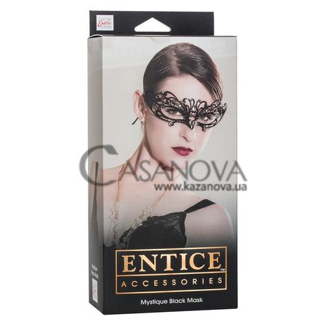 Основное фото Маска на глаза California Exotic Novelties Entice Accessories Mystique Black Mask чёрная