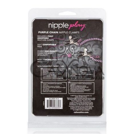 Основное фото Зажимы для сосков Chain Nipple Clamps фиолетовые