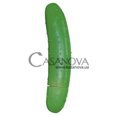 Основное фото Фаллоимитатор Sex Gurke зелёный с телесным 25 см