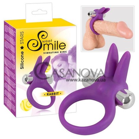 Основное фото Эрекционное кольцо Sweet Smile Rabbit фиолетовое