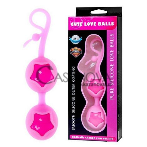 Основное фото Вагинальные шарики Cute Love Balls BI-014049-4-0101S розовые