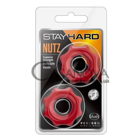 Основное фото Эрекционные кольца Stay Hard Nutz красные