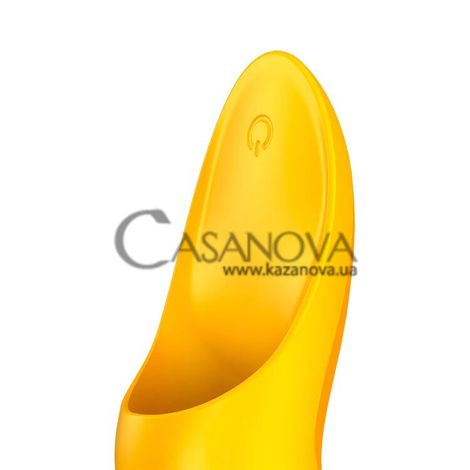 Основне фото Вібратор на палець Satisfyer Teaser Light жовтий 12,5 см