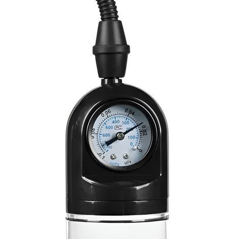 Основное фото Вакуумная помпа с манометром CANWIN Penis Pump Men Powerup P928 чёрная