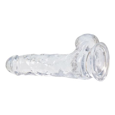 Основне фото Фалоімітатор на присосці з віброкулею Addiction Crystal Clear Toy Collection 7" прозорий 17,8 см