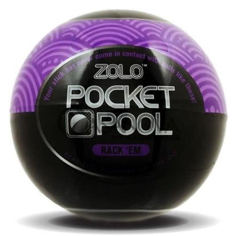 Основное фото Мастурбатор Zolo Pocket Pool Rack Em фиолетовый