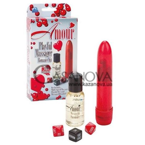 Основне фото Набір для двох Amour Playful Massager Romance Kit червоний