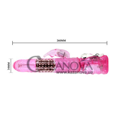 Основное фото Rabbit-вибратор с ротацией Lybaile Deluxe Dream Lover розовый 26 см