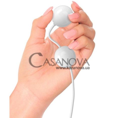 Основное фото Вагинальные шарики с вибрацией iSex USB Kegel Balls белые