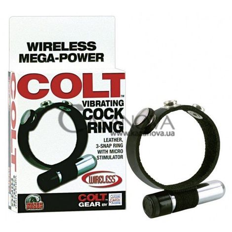 Основне фото Віброкільце зі шкіри Colt Vibrating Cock Ring