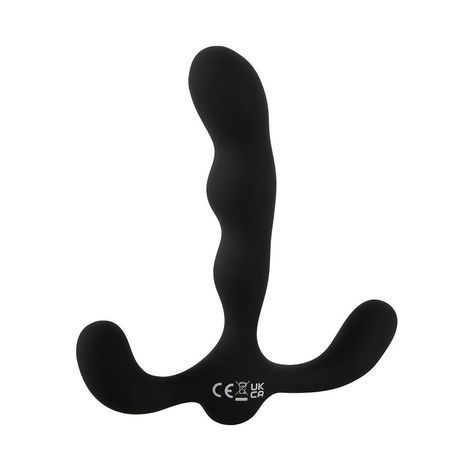 Основне фото Вібромасажер простати з 3 моторами ANOS Flexible Prostate Stimulator чорний 13 см