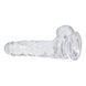 Додаткове фото Фалоімітатор на присосці з віброкулею Addiction Crystal Clear Toy Collection 7" прозорий 17,8 см