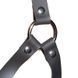 Додаткове фото Маска-кляп з фалосом Zado Leather Head Harness With Dildo чорний