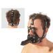 Додаткове фото Маска-кляп з фалосом Zado Leather Head Harness With Dildo чорний