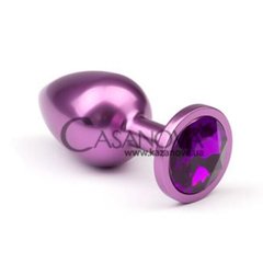 Основное фото Анальная пробка Crystal Purple Metal Luxe S фиолетовая 7,5 см