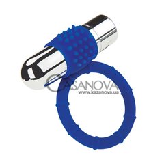 Основное фото Эрекционное кольцо Zolo Rechargeable Vibrating синее