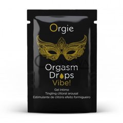 Основное фото Пробник жидкого вибратора Orgie Orgasm Drops Vibe! персик 2 мл