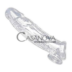 Основне фото Насадка, що подовжує Size Matters Realistic Clear Penis Enhancer and Ball Stretcher прозора 20,3 см